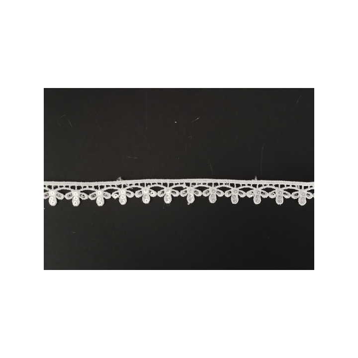 Guipur LAC-2107 Encaje en Fibra de Leche: Escalera, Estrella y Rombos