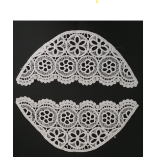 Guipur Manga LAC-2077. Elegancia en Fibra de Leche - Flores, Abanico