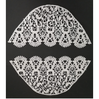 Guipur Manga LAC-2078. Elegancia en Fibra de Leche - Flores, Abanico