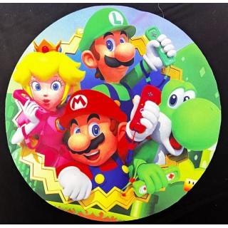 Parche decorado MAC-PAT-1073 con lentejuelas, perlas y barbas.