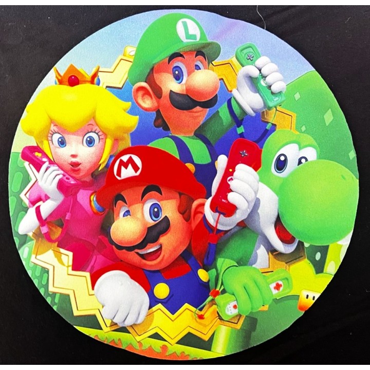 Parche decorado MAC-PAT-1073 con lentejuelas, perlas y barbas.