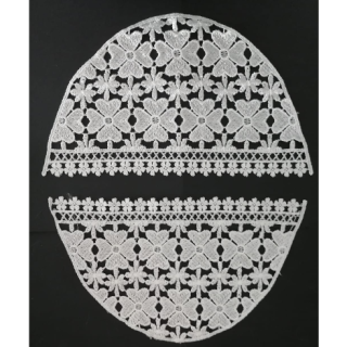 Guipur Manga LAC-2082. Elegancia en Fibra de Leche - Flores, Abanico