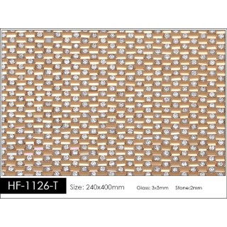 Pedrería con Estilo HF-1126-T aplicación a base de calor.