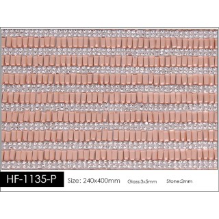Pedrería con Estilo HF-1135-P aplicación a base de calor.