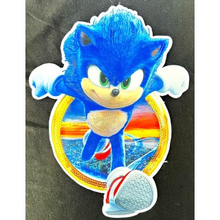 Parche decorado MAC-PAT-1099 con lentejuelas, perlas y barbas.