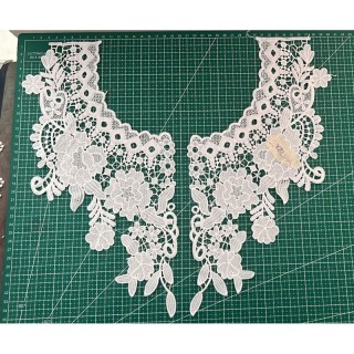 Guipur MAC-1048 Encaje en Fibra de Leche: Escalera, Estrella y Rombos