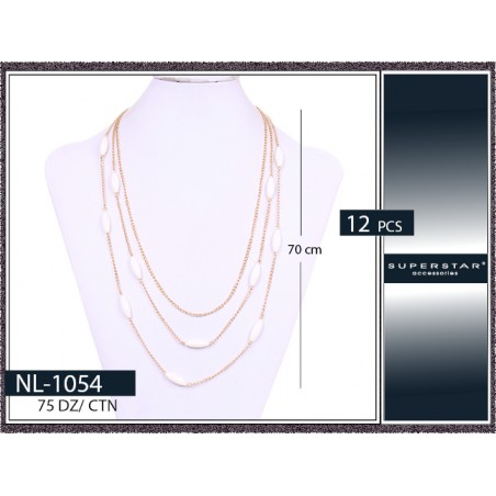 PERLA CILINDRICO Collar Docena NL-1054