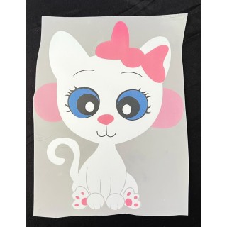 Parche decorado MAC-PAT-1018 con lentejuelas, perlas y barbas.