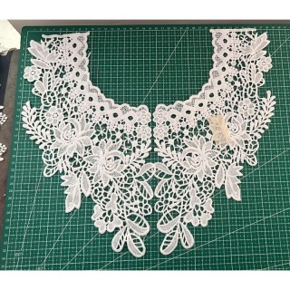 Guipur MAC-1049 Encaje en Fibra de Leche: Escalera, Estrella y Rombos