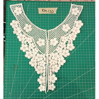 Guipur MAC-1077 Encaje en Fibra de Leche: Escalera, Estrella y Rombos