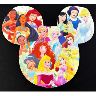 Parche decorado MAC-PAT-1066 con lentejuelas, perlas y barbas.