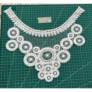 Guipur MAC-1094 Encaje en Fibra de Leche: Escalera, Estrella y Rombos