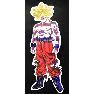 Parche decorado MAC-PAT-1166 con lentejuelas, perlas y barbas.