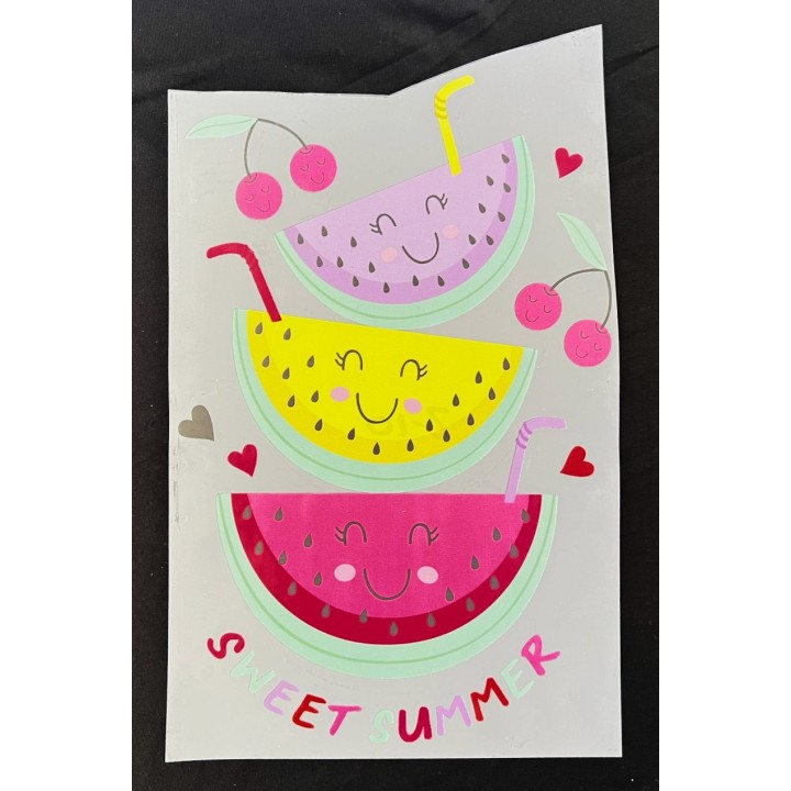 Parche decorado MAC-PAT-1020 con lentejuelas, perlas y barbas.